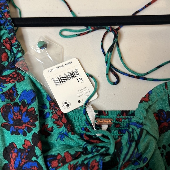 Free People Hilary Printed Top NWT - Picture 9 of 12